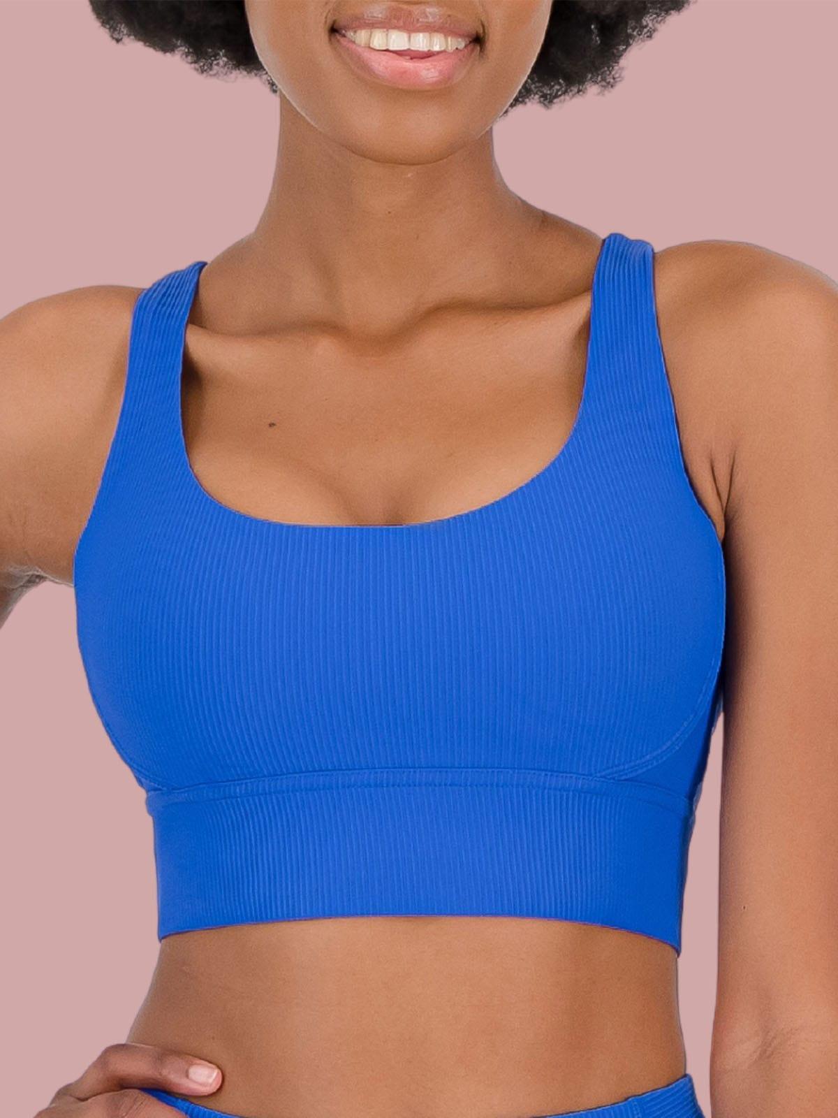 Ribbed Blue Top - Spiritgirl Activewear