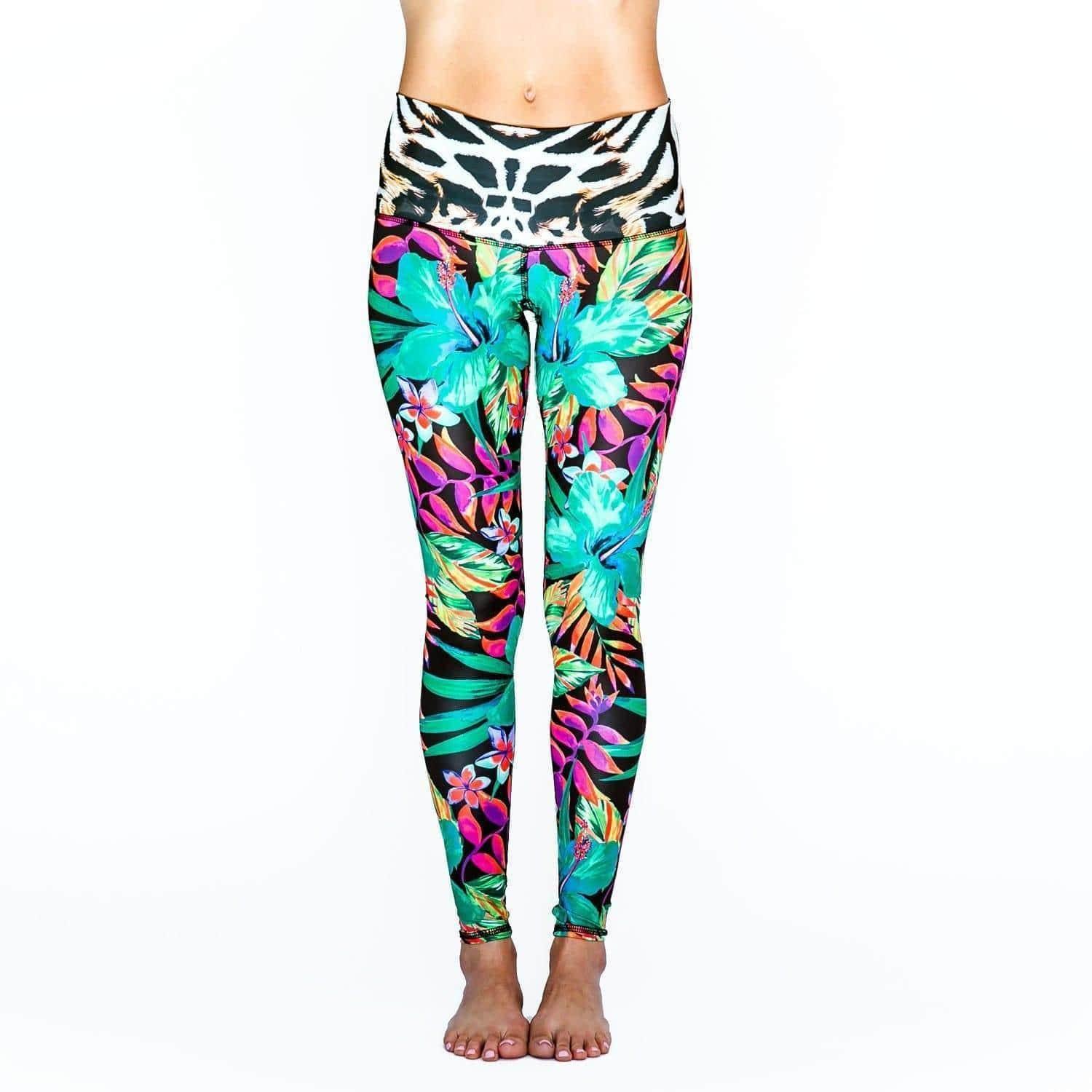 Active Wear Spiritgirl Activewear Tropical Bliss - Yoga Pants Medium
